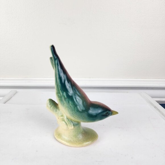 Bird on Branch Ceramic Figurine Vintage - Picture 5 of 7